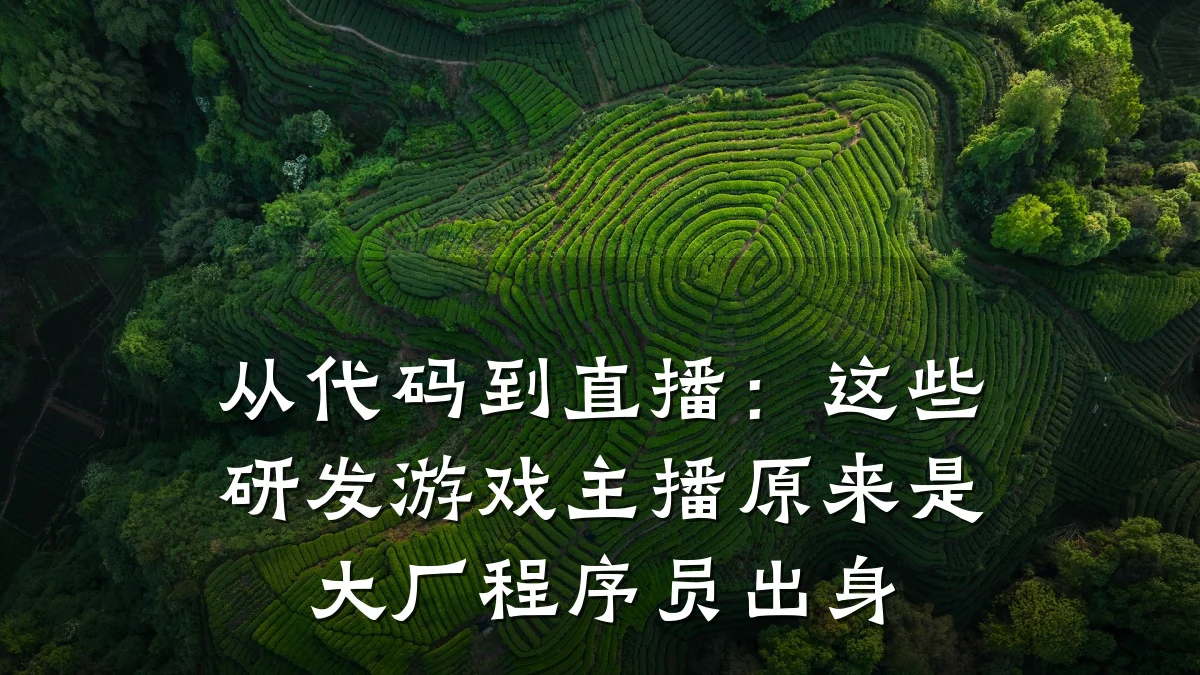 从代码到直播：这些研发游戏主播原来是大厂程序员出身