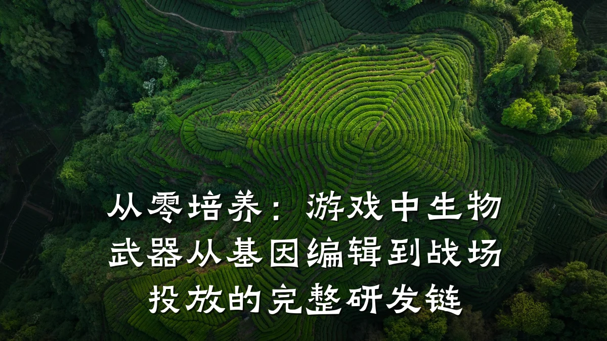 从零培养:游戏中生物武器从基因编辑到战场投放的完整研发链