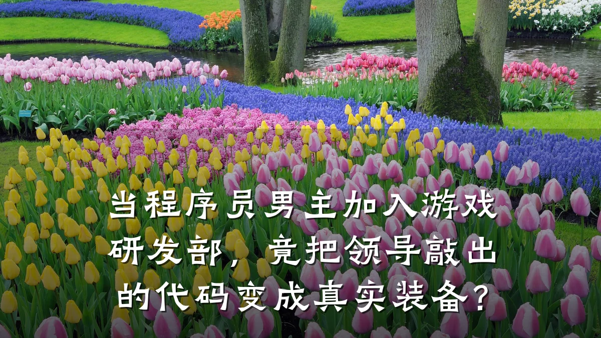 当程序员男主加入游戏研发部，竟把领导敲出的代码变成真实装备？