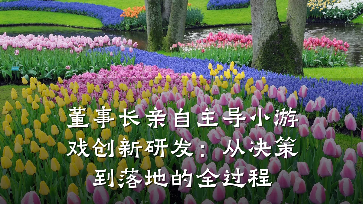 董事长亲自主导小游戏创新研发:从决策到落地的全过程